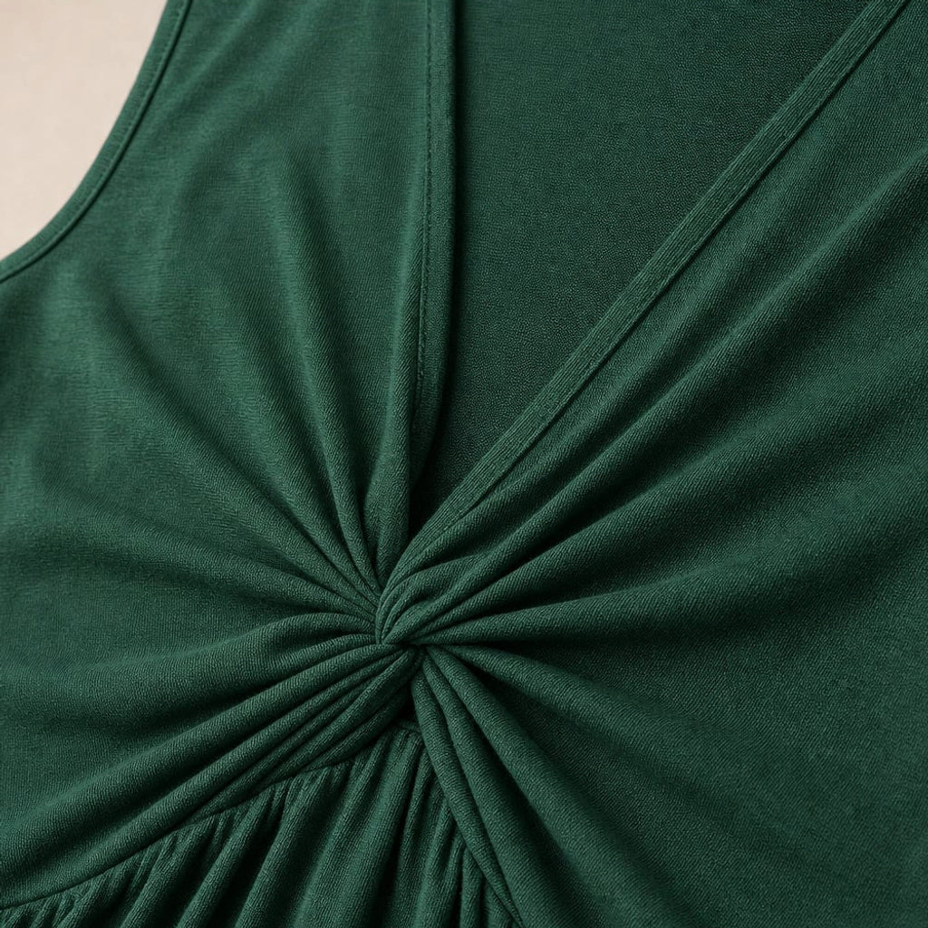 Ärmelloses A-Linien Minikleid mit ausgestelltem Rock – Vitolia