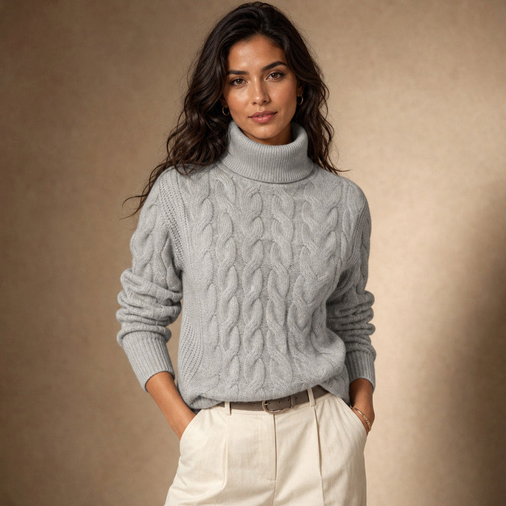 Gerbtraud | Rollkragenpullover mit weichem Fall – Premium Editorial