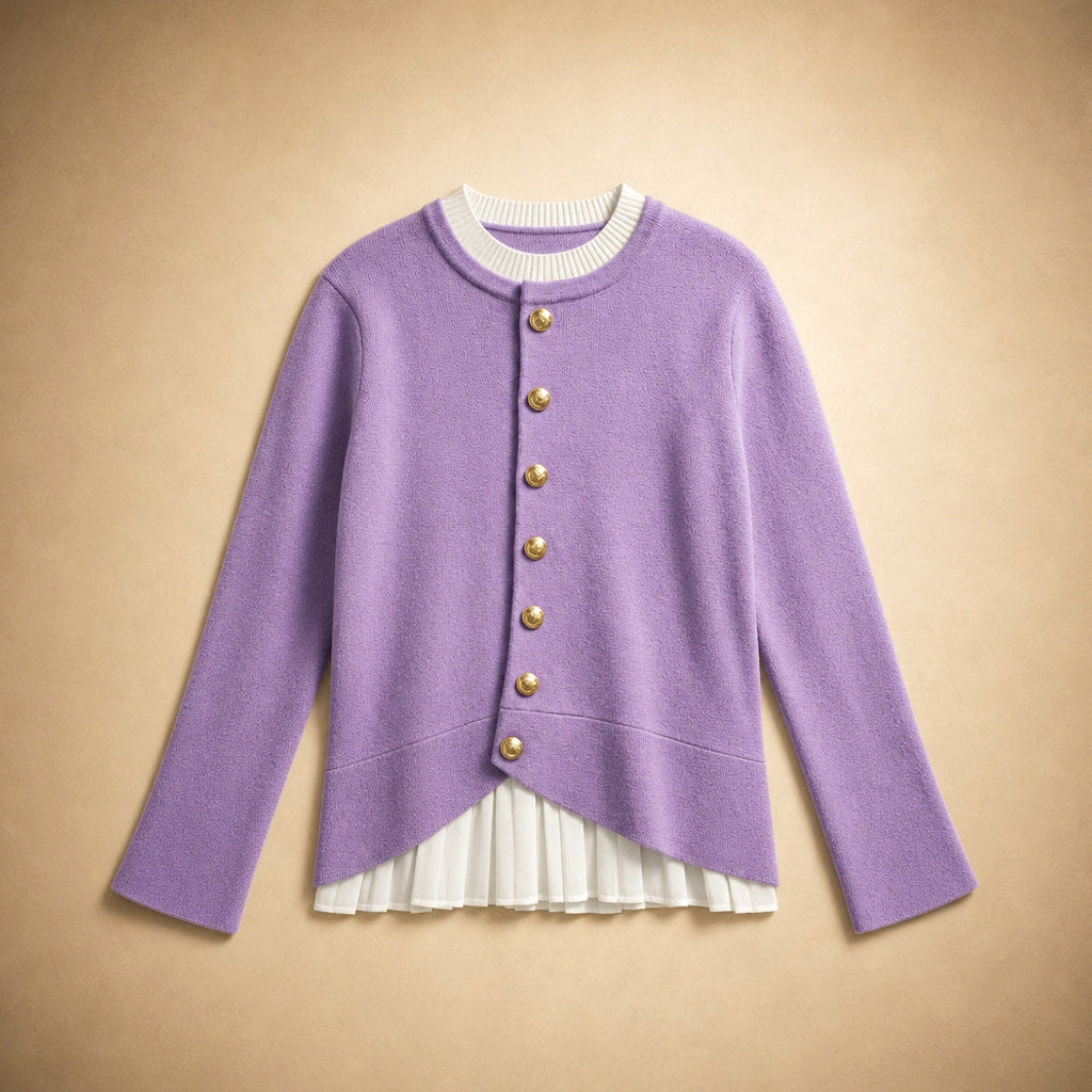 Gerhilt | Pullover aus Merinomischung mit Goldknöpfen – Produktfoto