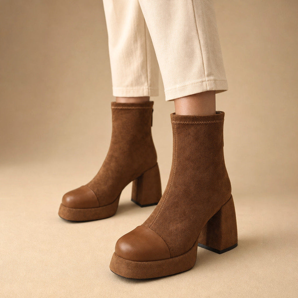 Gunhild | Chelsea Boots mit Gummizug und Polstersohle Braun – Produktfoto