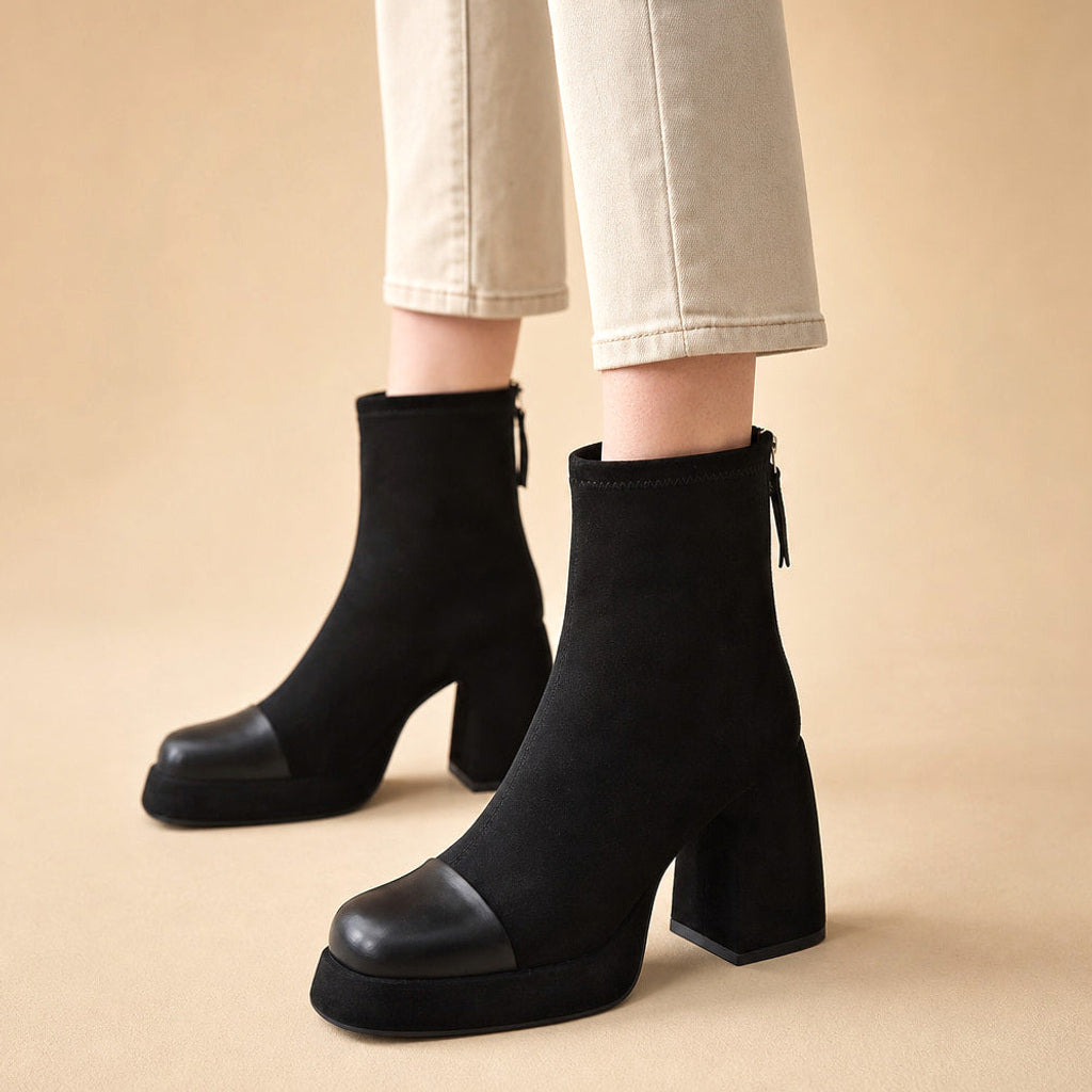 Gunhild | Chelsea Boots mit Gummizug und Polstersohle in Schwarz – Premium Editorial