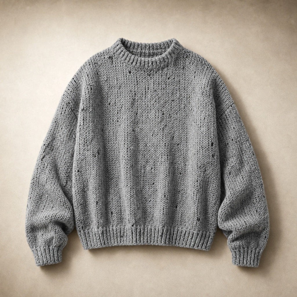 Haedwig | Rollkragenpullover mit Retro-Strickmuster – Produktfoto