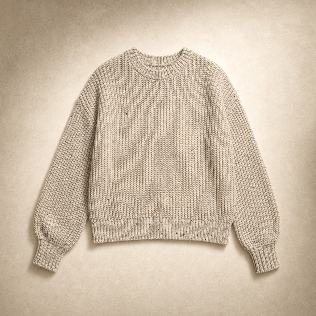 Haedwig | Rollkragenpullover mit Retro-Strickmuster – Produktfoto