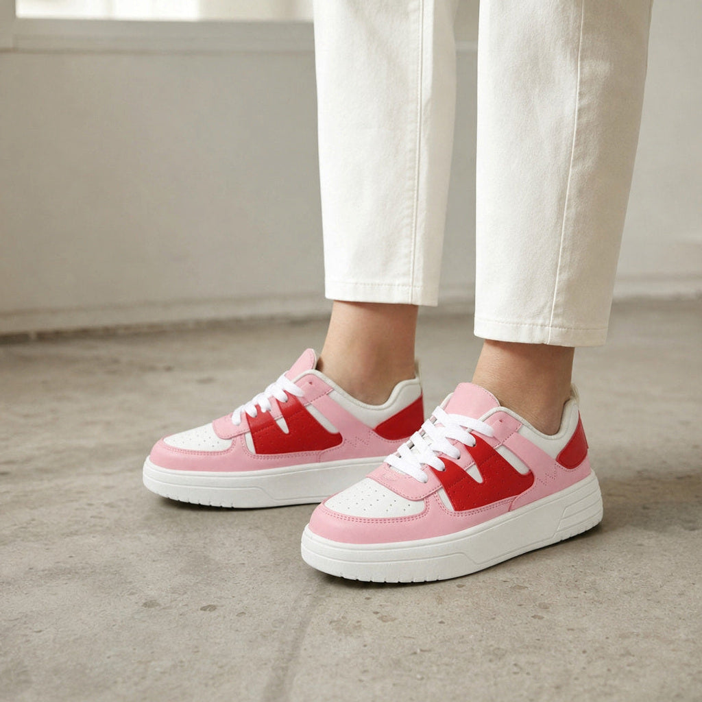 Herta | Plateau-Sneaker mit Colorblock-Panels – Produktfoto