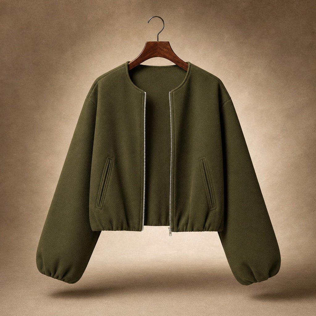 Ingelotte | Blouson mit Ballonärmeln und kurzem Schnitt – Produktfoto