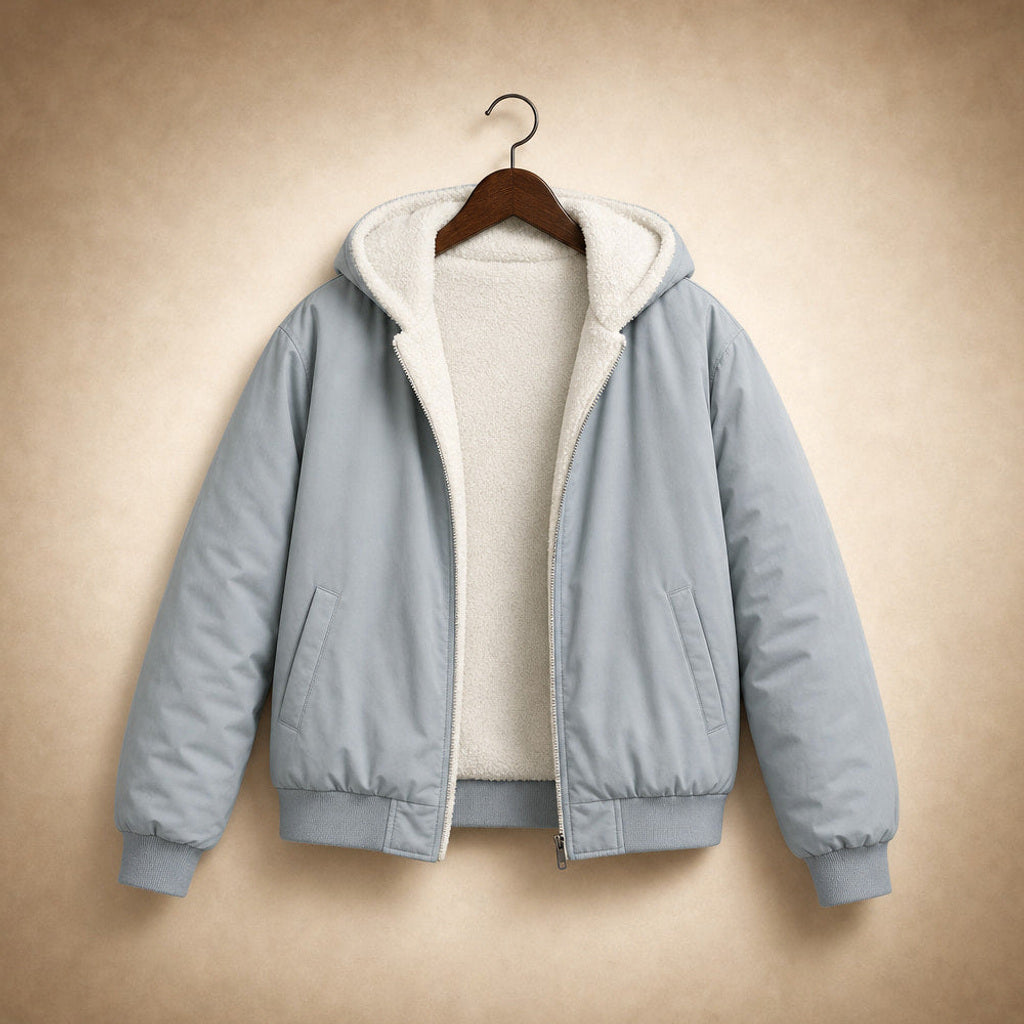 Irmgard | Bomberjacke mit Rippbündchen und Zipper – Produktfoto