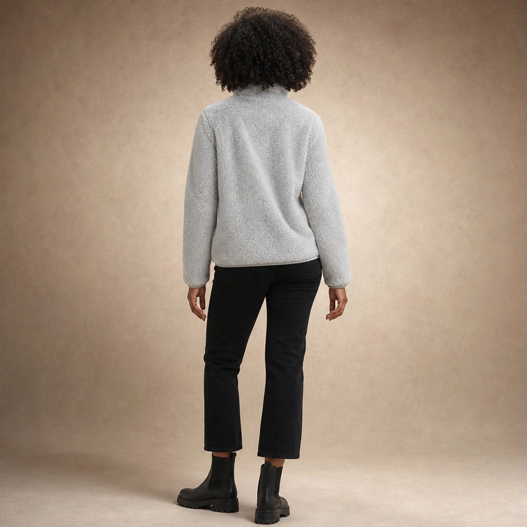 Lebrecht | Teddyfleece-Jacke mit Stehkragen – Gesamtlook