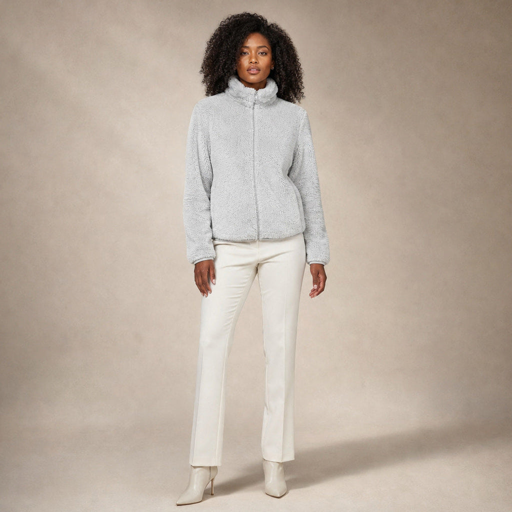 Lebrecht | Teddyfleece-Jacke mit Stehkragen – Premium Editorial