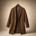 Leokade | Kurzer Trenchcoat mit breitem Revers Braun Braun – Produktfoto