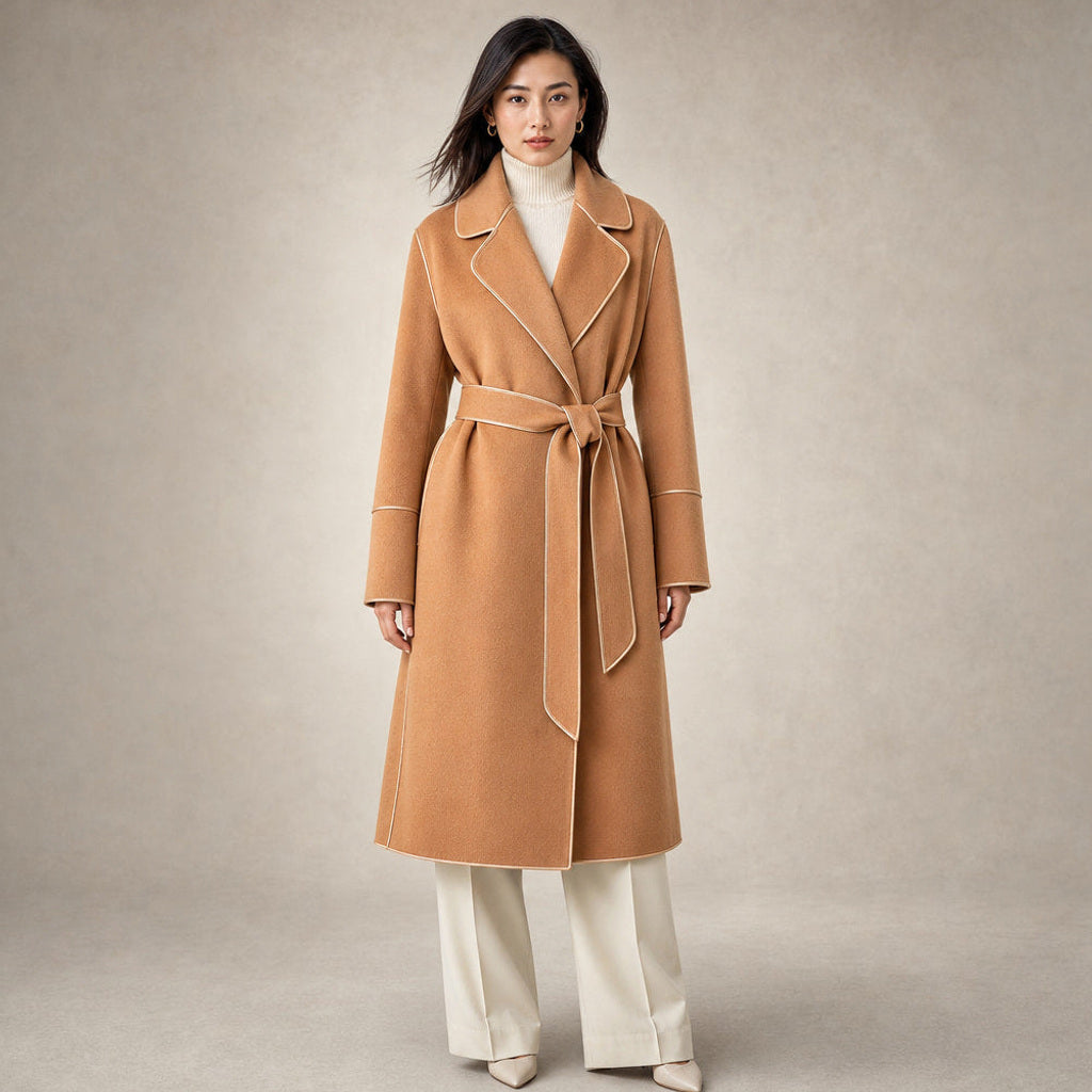 Lukas | Kurzer Trenchcoat mit Bindegürtel – Premium Editorial