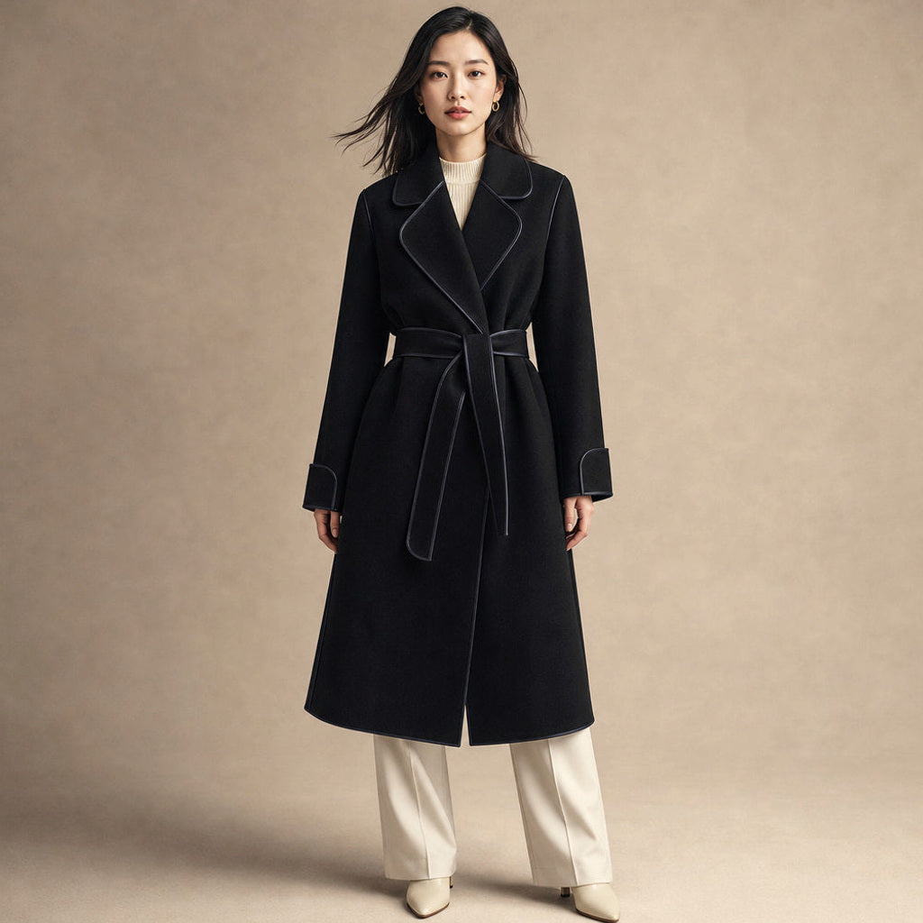 Lukas | Kurzer Trenchcoat mit Bindegürtel – Premium Editorial