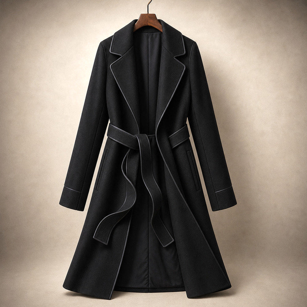 Lukas | Kurzer Trenchcoat mit Bindegürtel – Produktfoto
