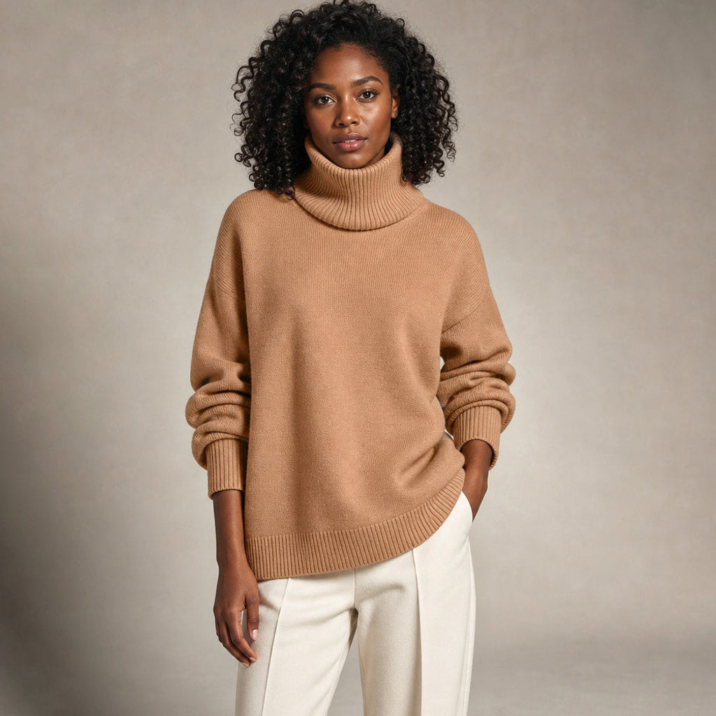Machtilde | Rollkragenpullover Oversized mit Rippstrick – Produktfoto