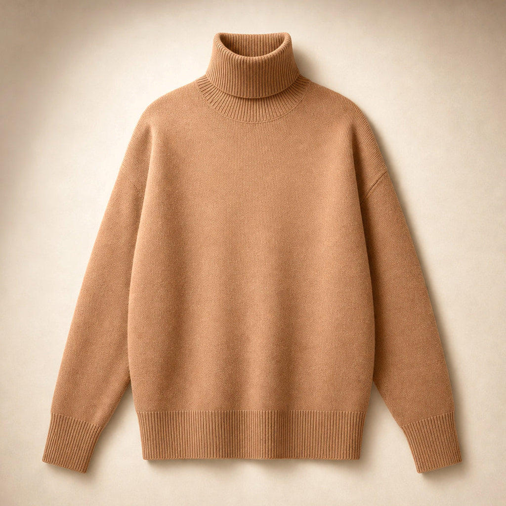 Machtilde | Rollkragenpullover Oversized mit Rippstrick – Produktfoto