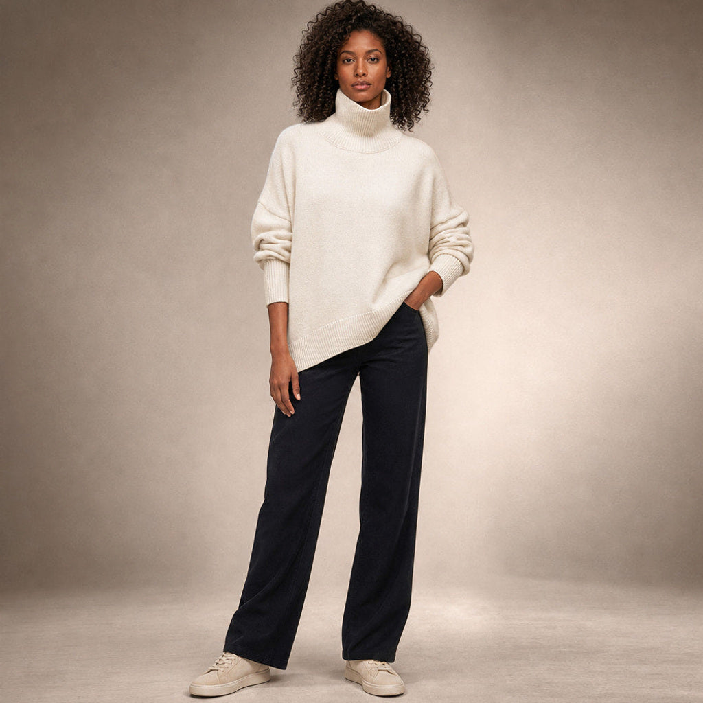 Machtilde | Rollkragenpullover Oversized mit Rippstrick – Produktfoto