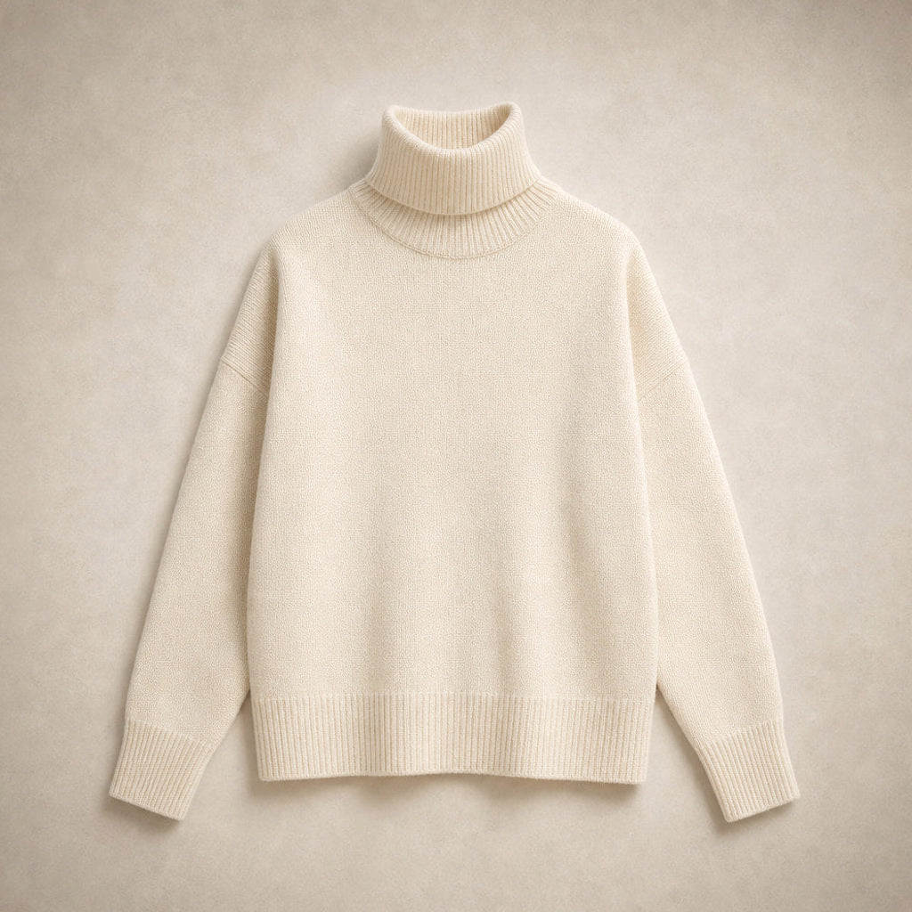 Machtilde | Rollkragenpullover Oversized mit Rippstrick – Produktfoto