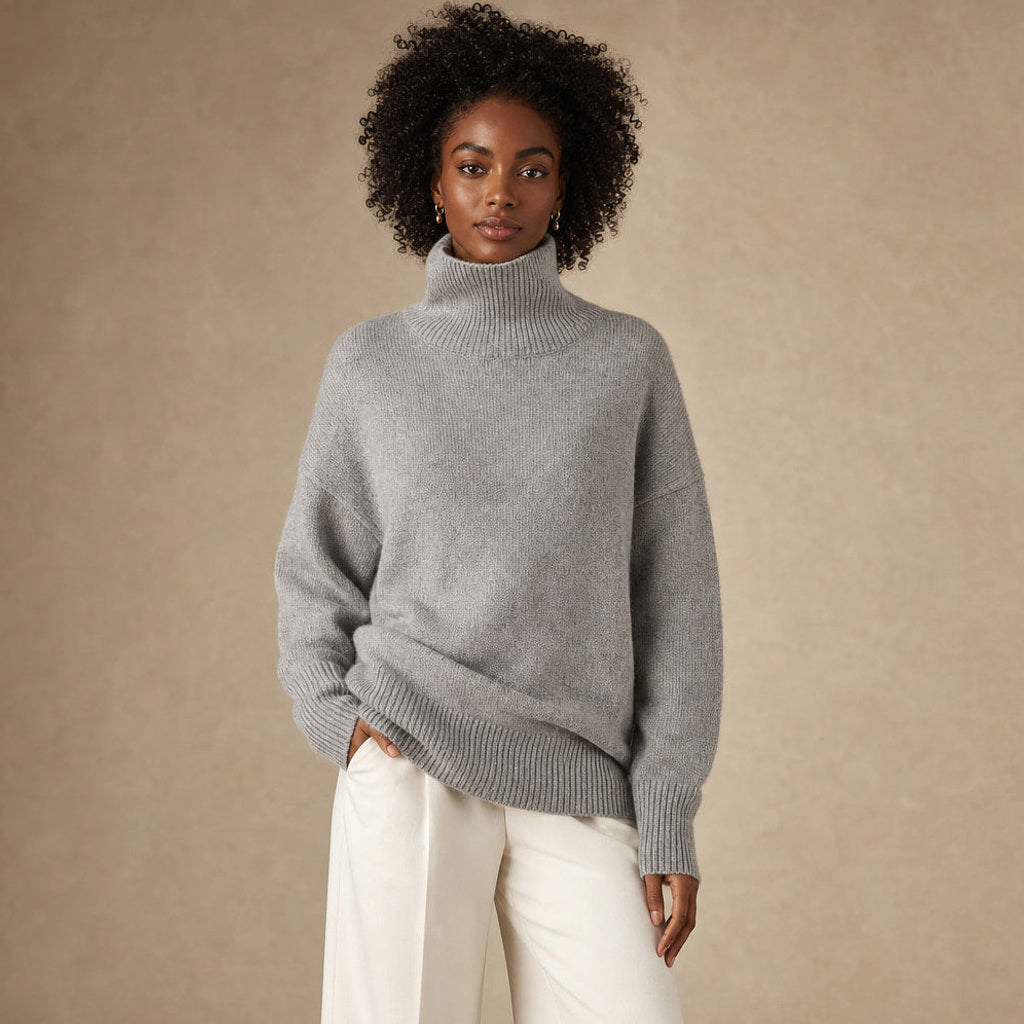 Machtilde | Rollkragenpullover Oversized mit Rippstrick – Produktfoto