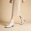 Madlena | Chelsea Boots mit Mandelspitze und flachem Blockabsatz – Produktfoto