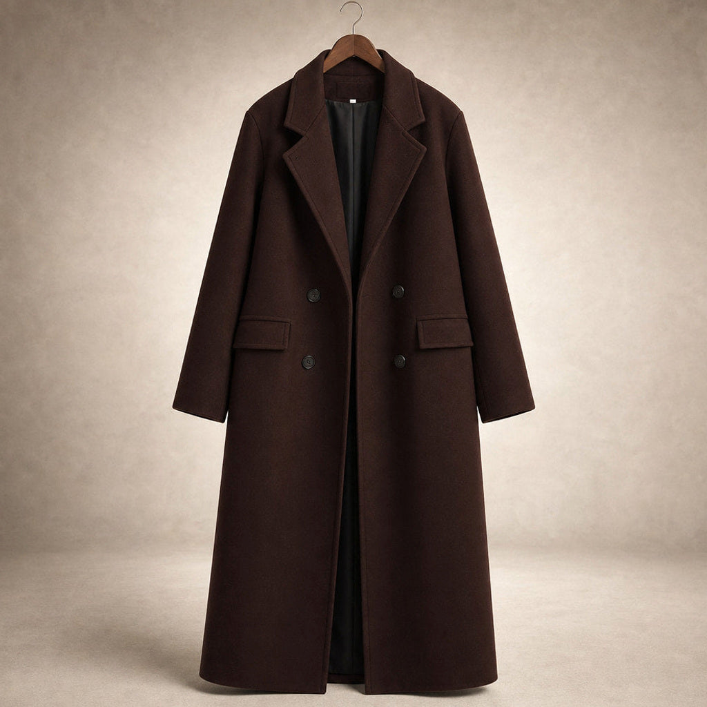 Meike | Kurzer Trenchcoat mit zweireihiger Knopfleiste – Produktfoto