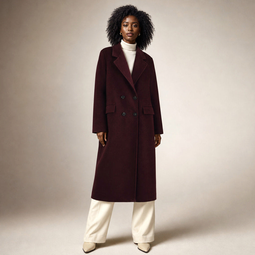 Meike | Kurzer Trenchcoat mit zweireihiger Knopfleiste – Premium Editorial