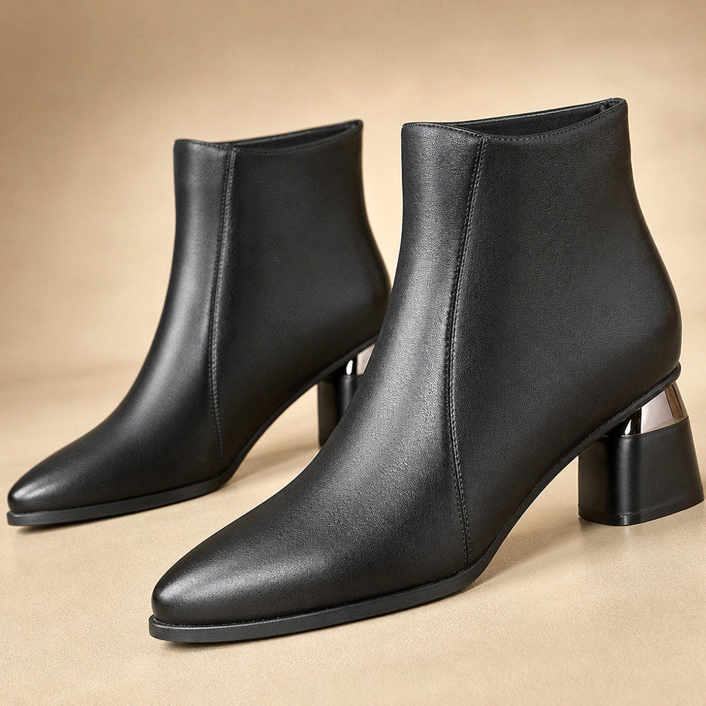 Merle | Chelsea Boots mit gepolstertem Fußbett Schwarz – Stoff- und Detailaufnahme