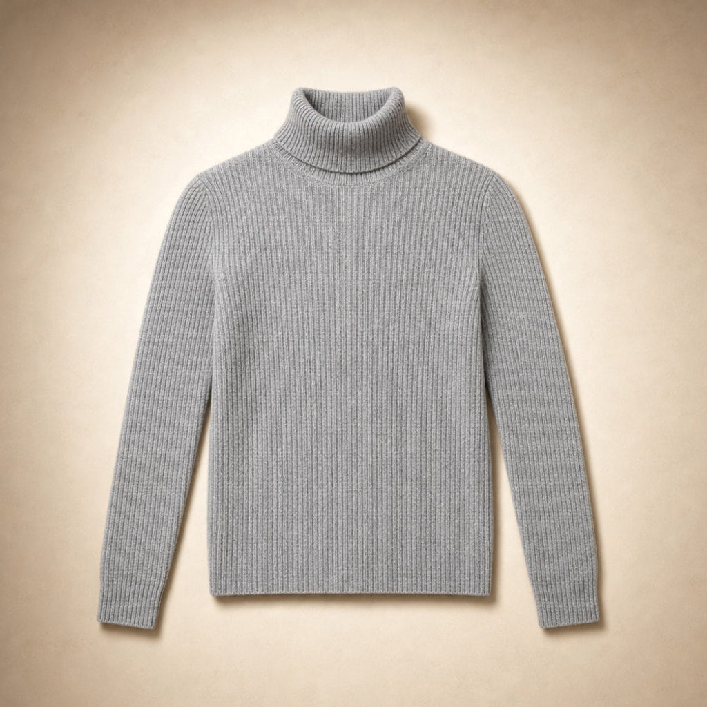 Metta | Rollkragenpullover aus Feinrippstrick – Produktfoto