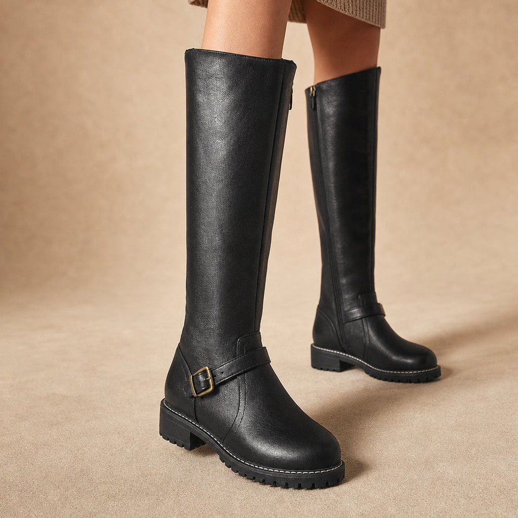 Raika | Chelsea Boots mit hohem Schaft und Seitenzip Schwarz – Produktfoto