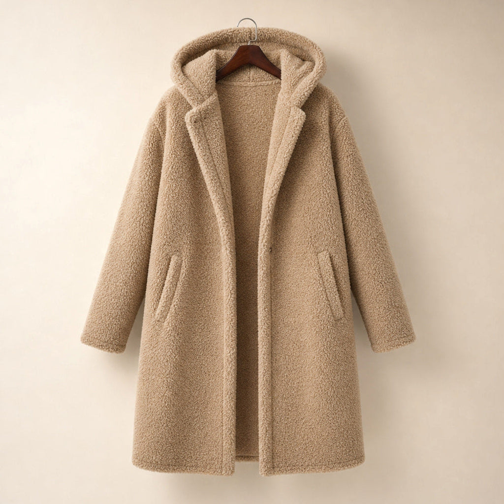 Reinka | Teddymantel mit Fleecefutter Beige – Produktfoto