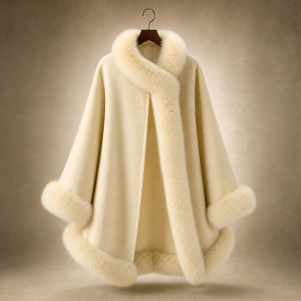 Rolanda | Wendbare Cape-Jacke mit weiten Ärmeln Hellgelb – Produktfoto
