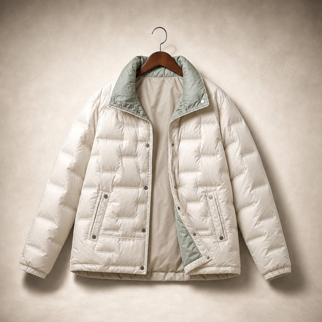 Rosamunde | Steppjacke mit Stehkragen und schmalem Schnitt Beige – Produktfoto