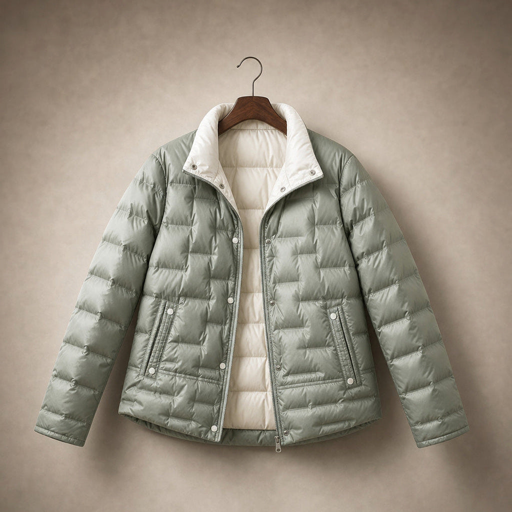 Rosamunde | Steppjacke mit Stehkragen und schmalem Schnitt Grün – Produktfoto