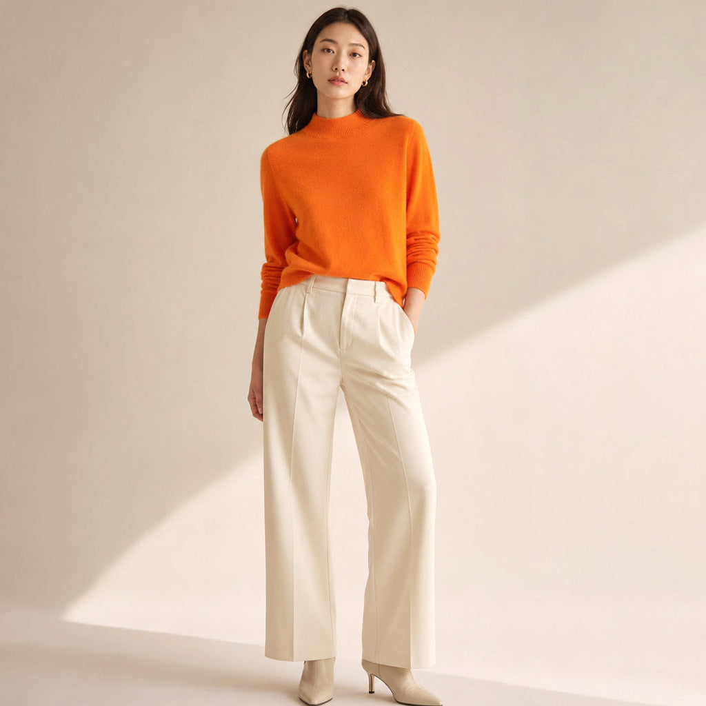 Rottrud | Feinstrickpullover mit Rundhalsausschnitt – Produktfoto