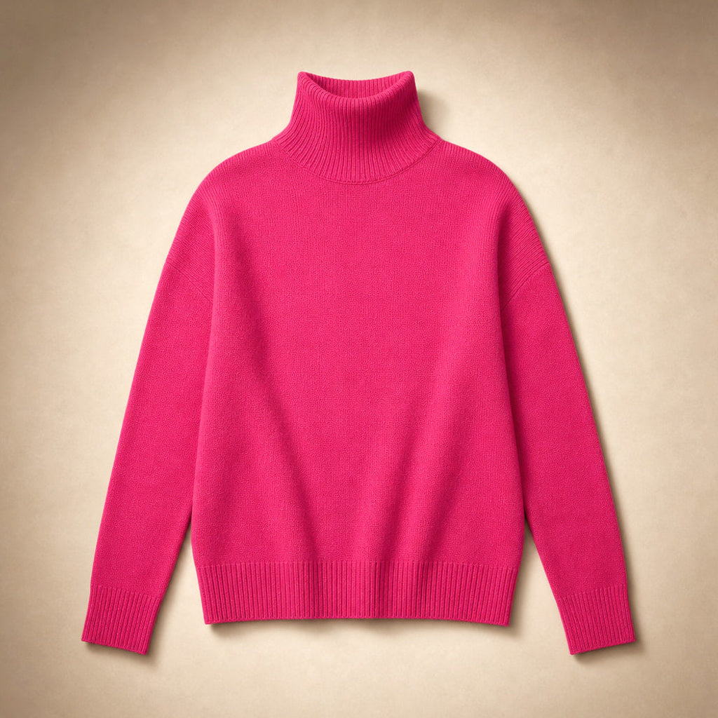 Sigwine | Feinstrick-Pullover mit Rundhals Pink – Produktfoto