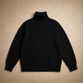 Sigwine | Feinstrick-Pullover mit Rundhals Schwarz – Produktfoto