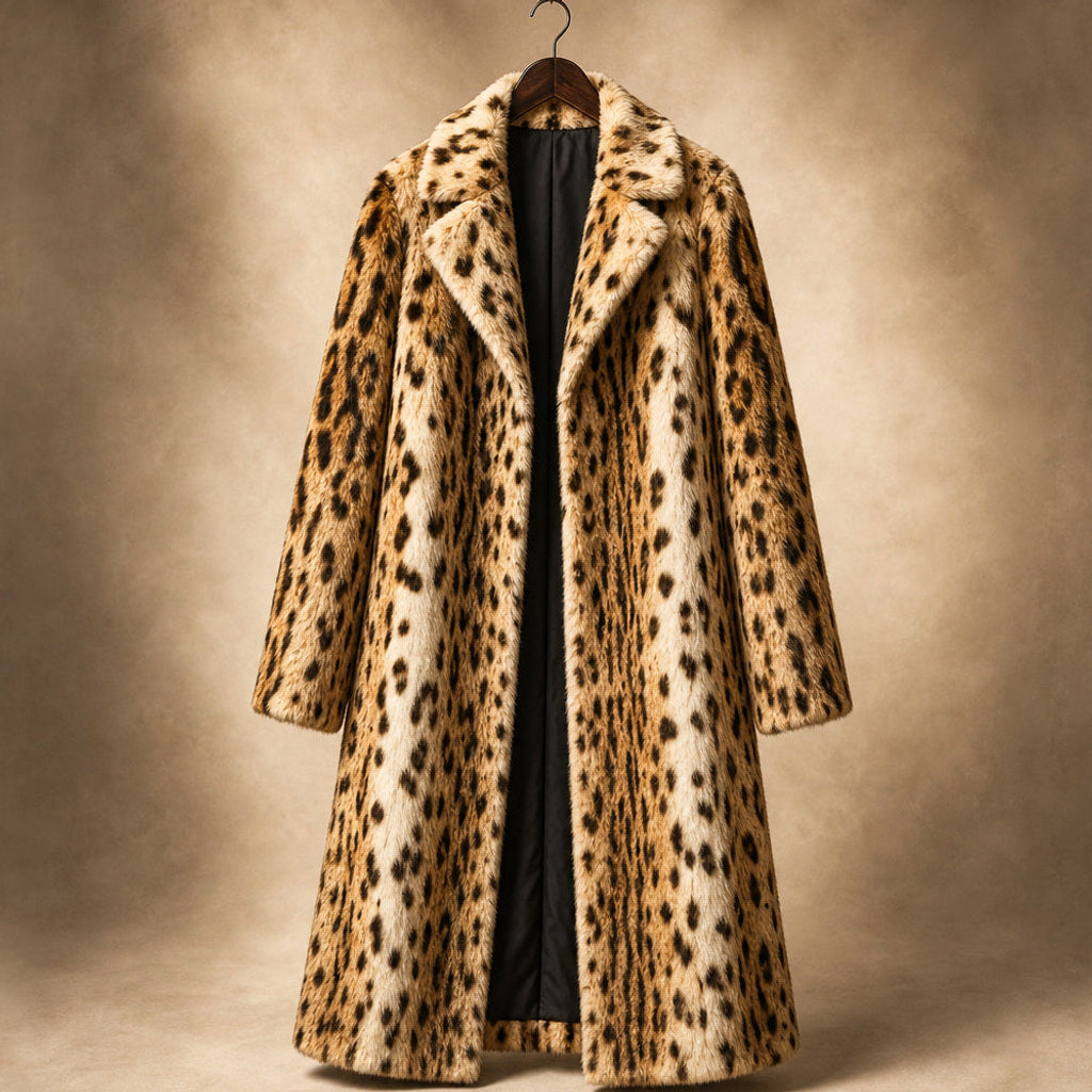 Timothea | Winterjacke mit Leopardenmuster in Braun Braun – Produktfoto
