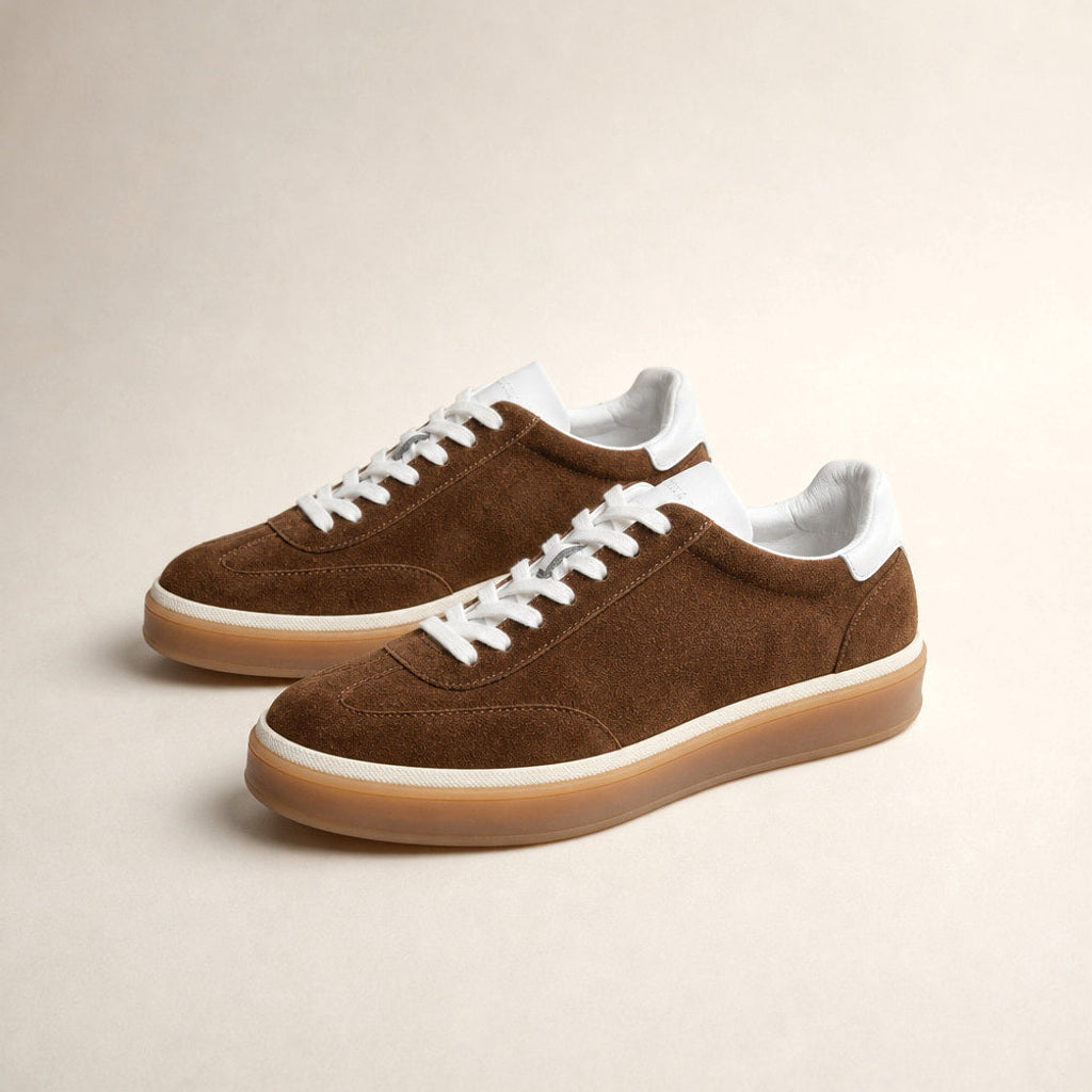 Waldtraud | Plateau Sneaker mit Gummisohle Braun in Braun – Premium Editorial