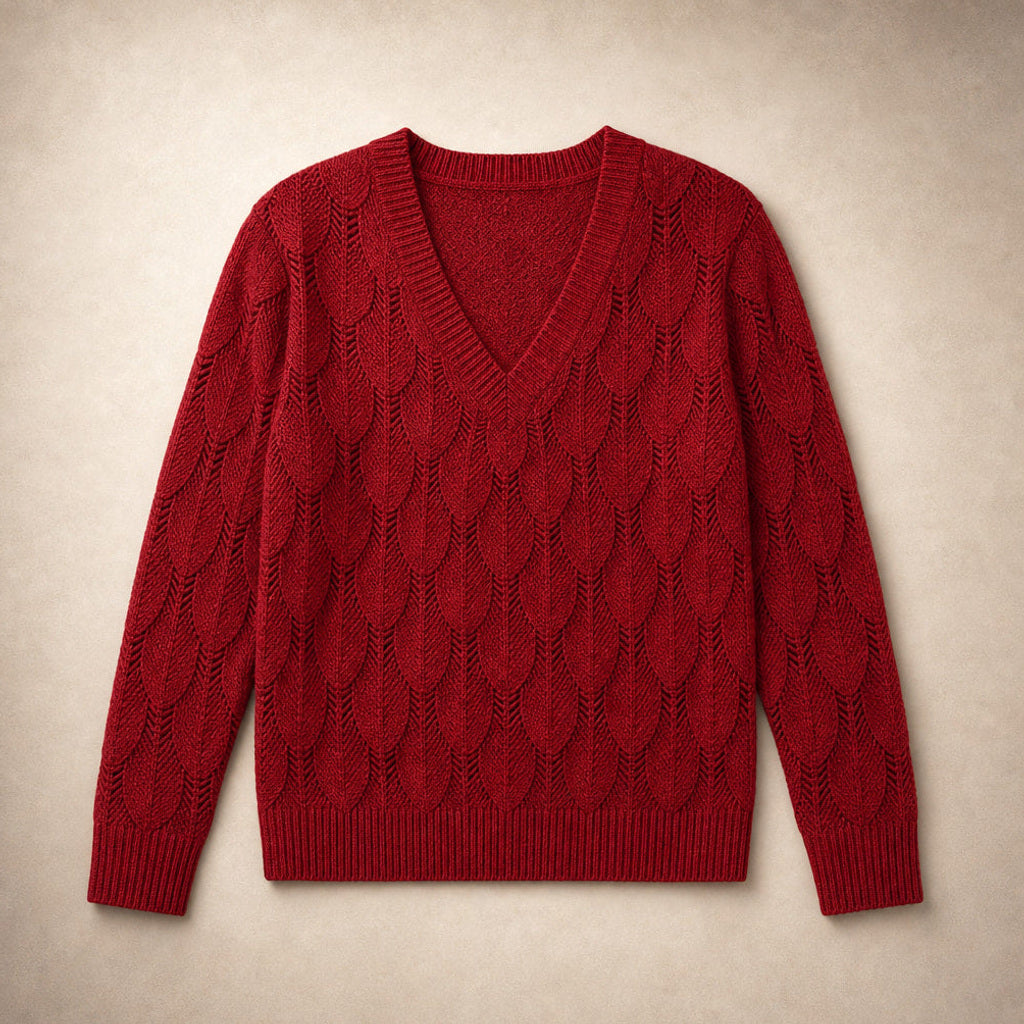 Waltrud | Pullover mit V-Ausschnitt Relaxed Fit – Produktfoto