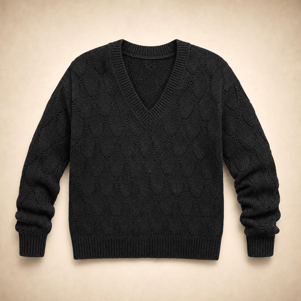 Waltrud | Pullover mit V-Ausschnitt Relaxed Fit – Produktfoto