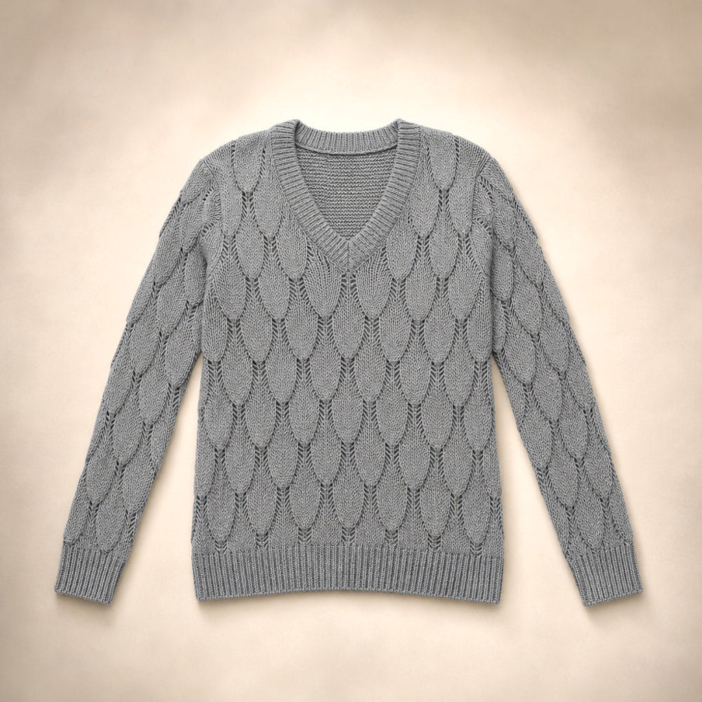 Waltrud | Pullover mit V-Ausschnitt Relaxed Fit – Produktfoto