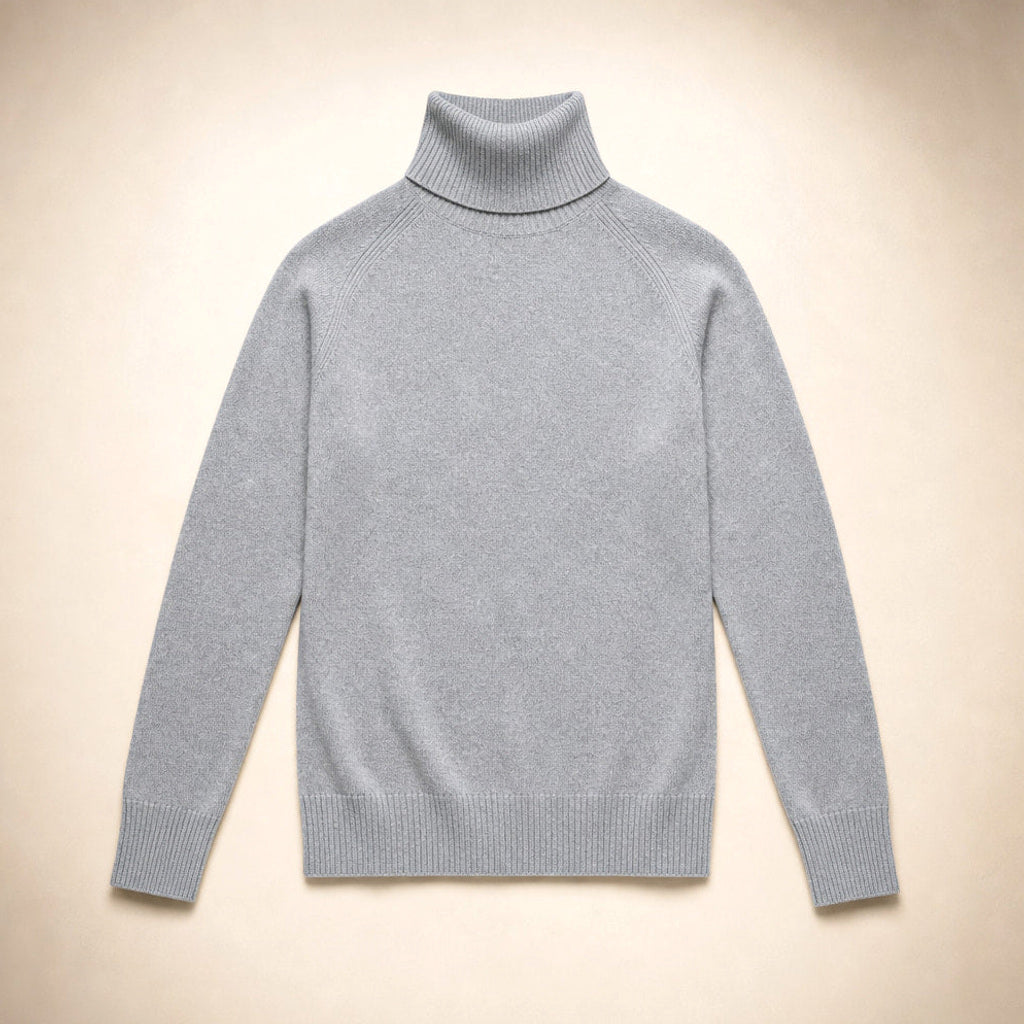 Witteke | Rollkragenpullover aus Merino-Kaschmir-Mischung Grau – Produktfoto