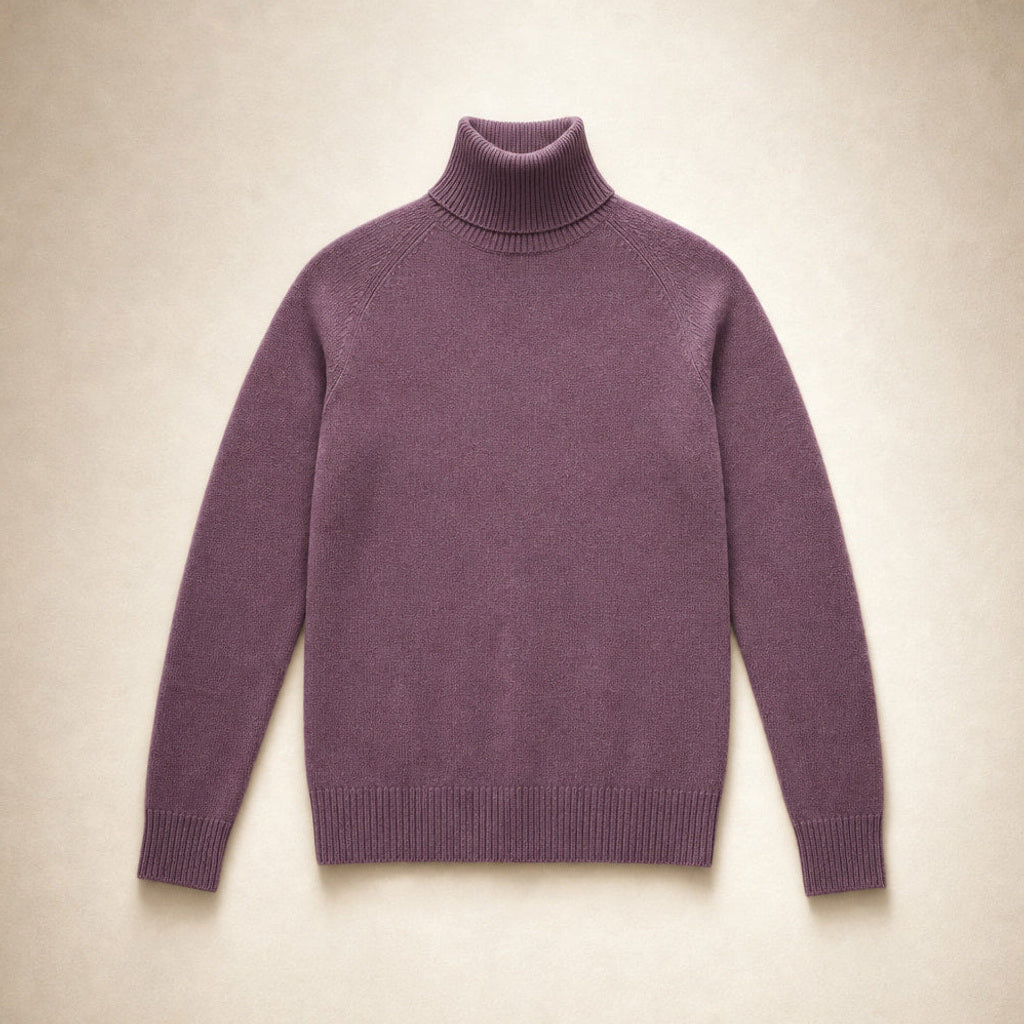 Witteke | Rollkragenpullover aus Merino-Kaschmir-Mischung Lila – Produktfoto