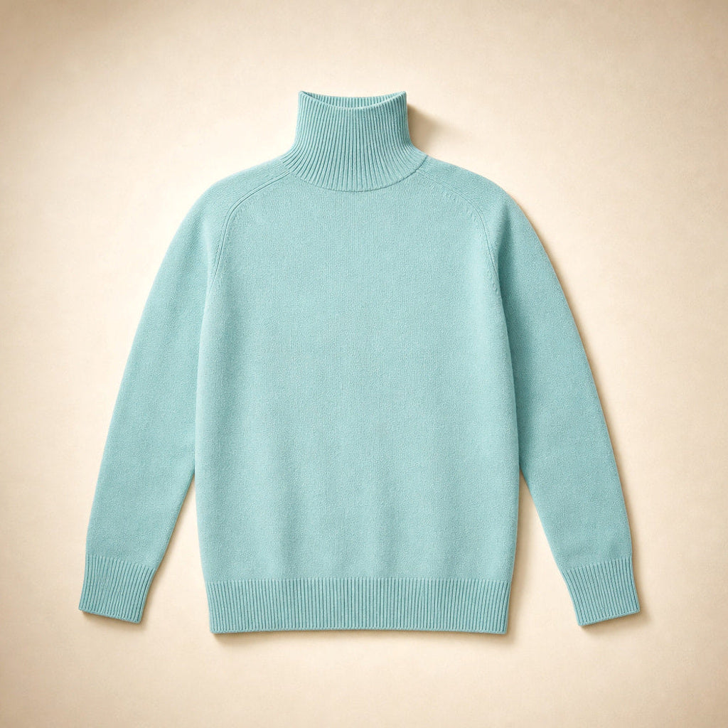 Witteke | Rollkragenpullover aus Merino-Kaschmir-Mischung Mintgrün – Produktfoto