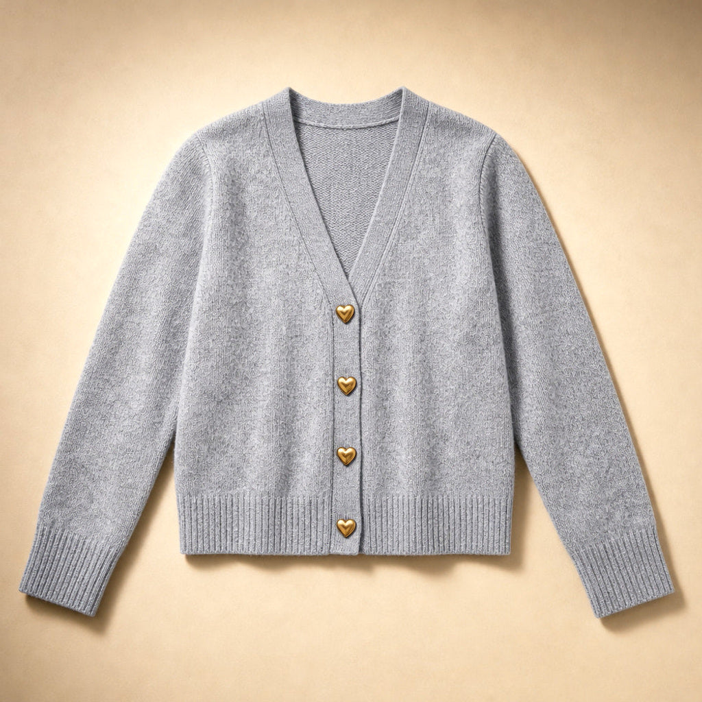 Wolfhilt | Strickjacke mit V-Ausschnitt und Knopfleiste – Produktfoto