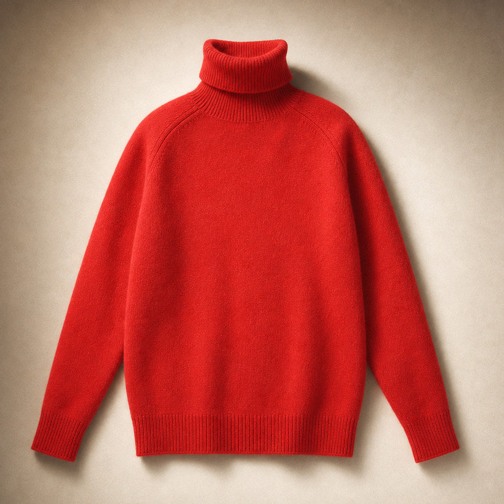 Wolftraud | Strickpullover mit Rippbündchen und Rundhals – Produktfoto