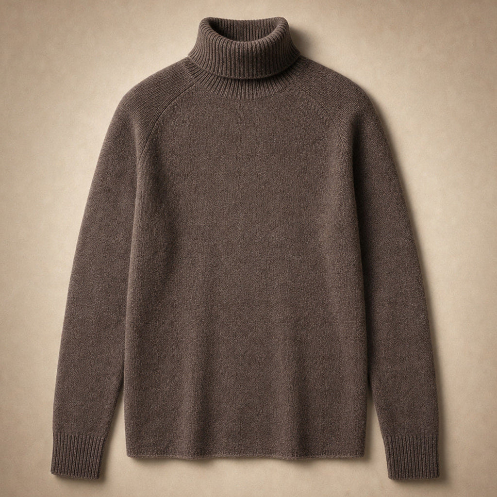 Wolftraud | Strickpullover mit Rippbündchen und Rundhals – Produktfoto
