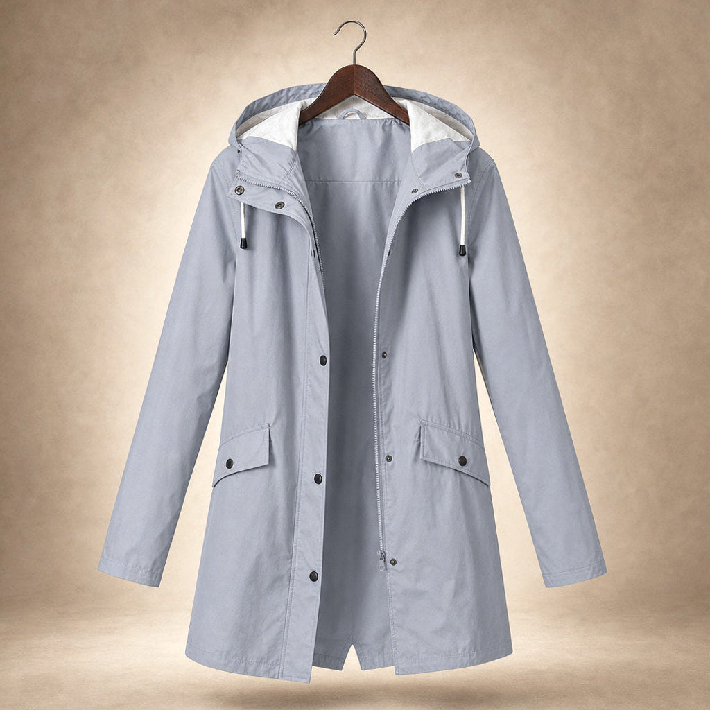 Zilleke | Regenjacke mit verstellbarer Kapuze Grau – Produktfoto
