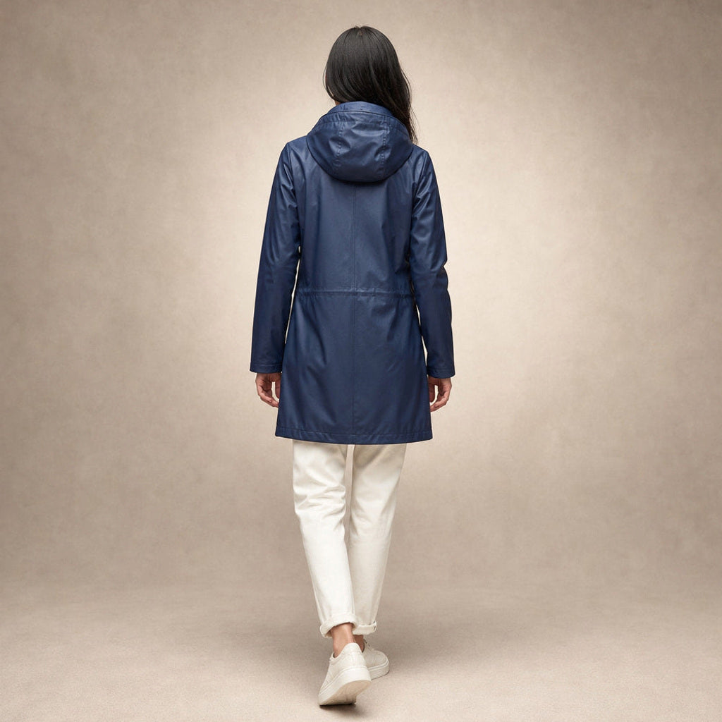 Zilleke | Regenjacke mit verstellbarer Kapuze Marineblau / Blau – Gesamtlook